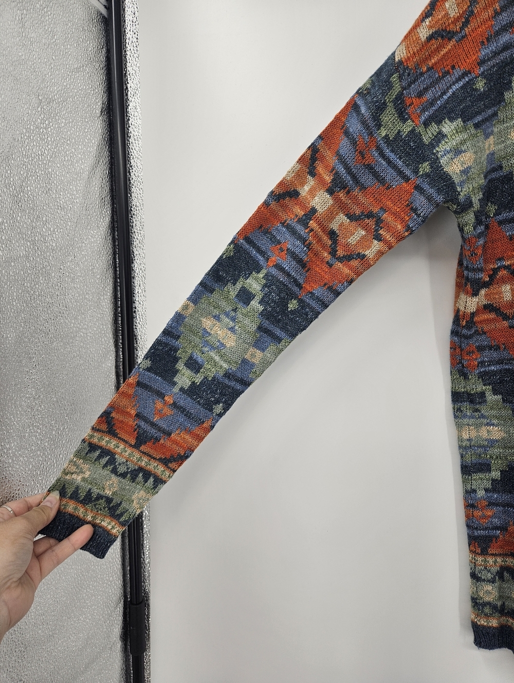 Denim & Supply Ralph Lauren Southwestern Tribal Aztec Sweater Women's Size M - Picture 6 of 10